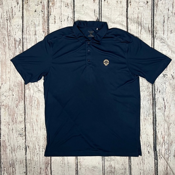Shackamaxon Country Club Mens Blue Golf Polo Tennis Short Sleeve Shirt - Picture 1 of 4